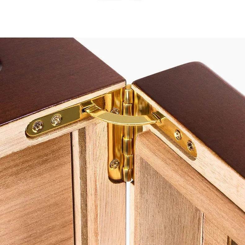 Lacquer Luxury Transparent Cedar Wood Cigar Humidors Box