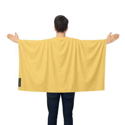 Light Orange Flag Cape - Lightweight Polyester - Slip-On Style