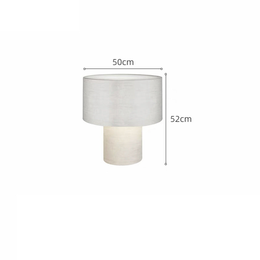 Modern Nordic Fabric Table Lamp – Iron Frame Bedside & Living Room Accent Light