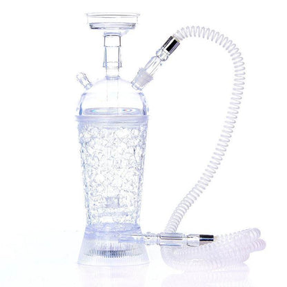 Arabic Hookah With LED Light Portable Car Gel Broken Crystal Cup