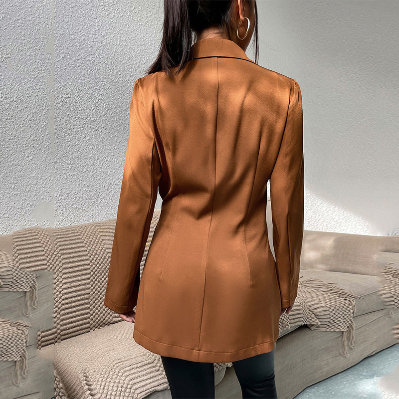 Women's Fashion Lapel Slim-Fit Cardigan Suit Jacket