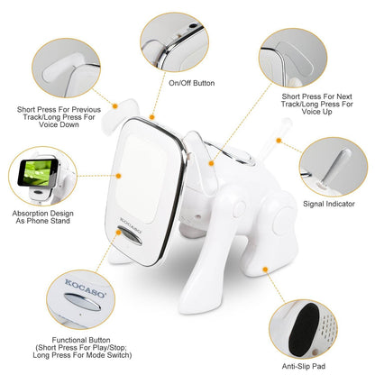 Puppy Dog Wireless Speaker Portable Mini Stereo Music Player