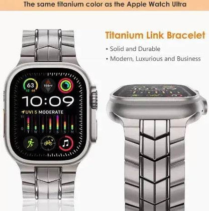 Replaceable Stainless Steel Chain Watch Strap Suitable For Apple IWatch