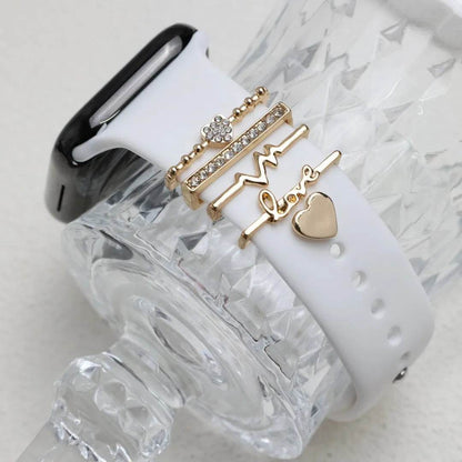 DIY Decorative Buckle Silicone Watch Strap Accessories