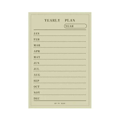 Daily Weekly Notepad Planner Tearable Message Memo Book