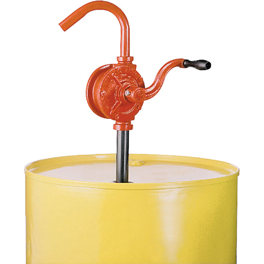 Rotary Drum Pump, Cast Iron, Fits 15-55 Gal., 7.5 Gallons/100 Revolutions