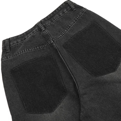 Pocket Design Loose Denim Straight-leg Trousers Men Jeans