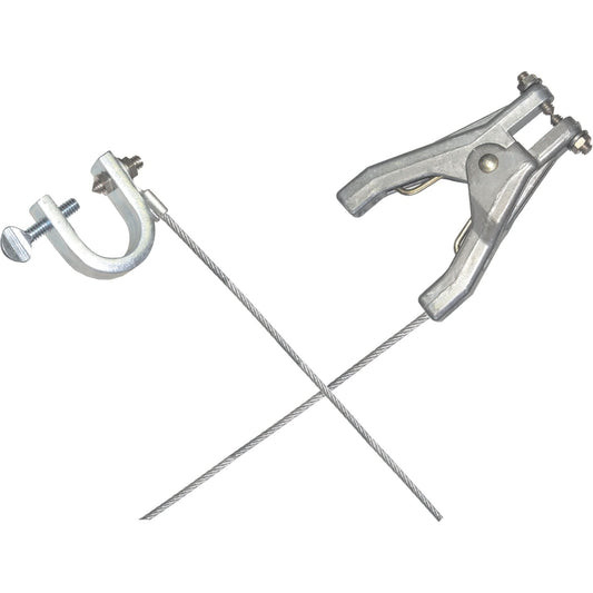 Heavy-Duty Bonding & Grounding Wire Assemblies - Hand Clamps & C-Clamps