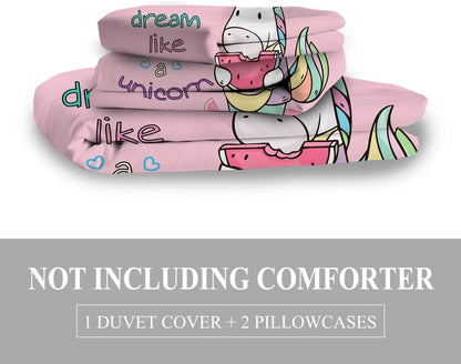 3pieces Watermelon Duvet Cover Set For Comforter Bedding Queen Size