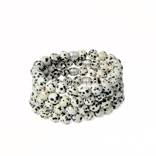 Dalmatian Jasper Gemstone Bracelet | The Stone of Playfulness