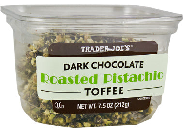 Toffee aux pistaches grillées et au chocolat noir Trader Joe's, 212 g