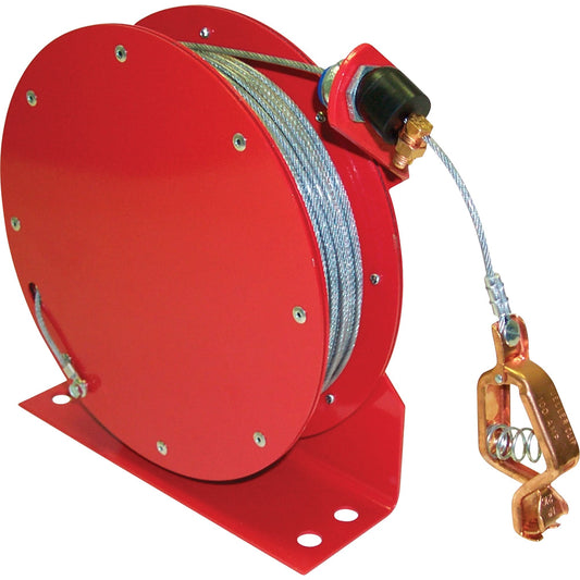 Retractable Grounding Wires, 50' Length, Heavy-Duty