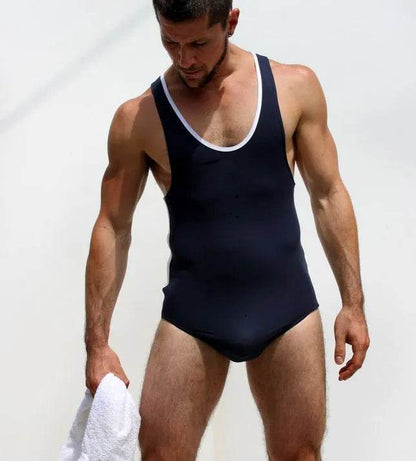 Men's Underwear Underpants One-piece Vest Bodysuit thong