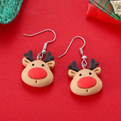 Creative Cartoon Christmas Earrings Fashion