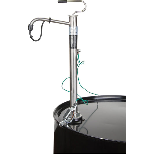 FM Approved Pull Type Drum Pump, Fits 15 - 55 Gal., 7 oz./Stroke