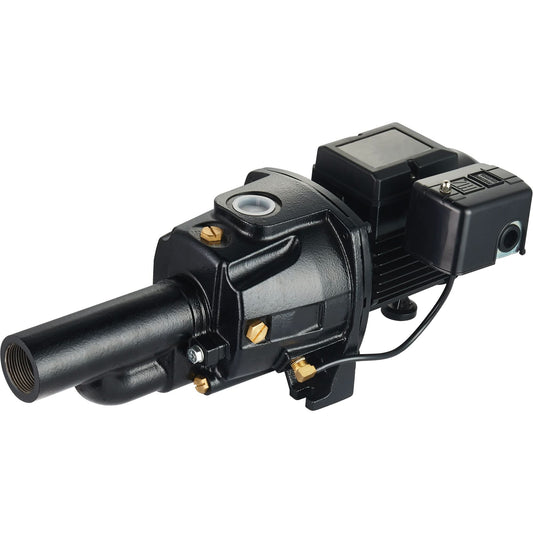 Pompe à jet convertible en fonte à double tension, 115 V/230 V, 1400 GPH, 3/4 HP