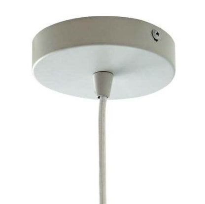 Dorset Pendant Lamp - White And Natural Terracotta