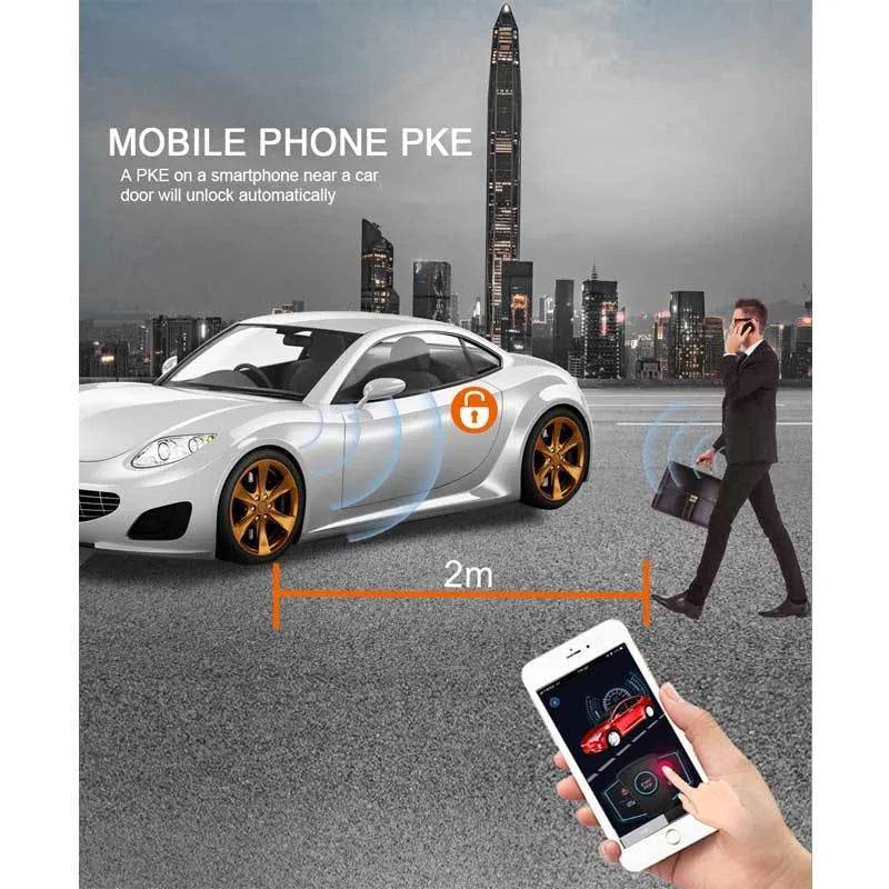 Car Intelligent Induction Keyless Entry GSM Mobile Phone Operated Car Remote Control Anti-theft Device
