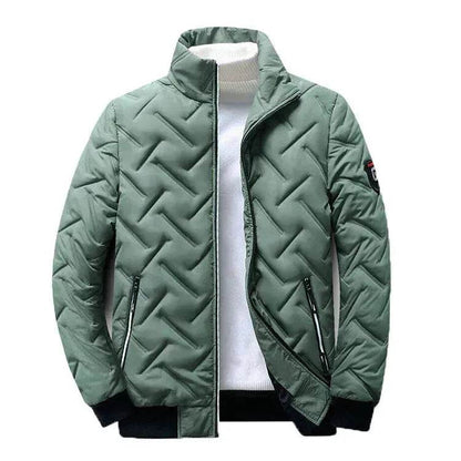 Men's Autumn Winter Coat Short Stand Collar Lightweight Down Jacket