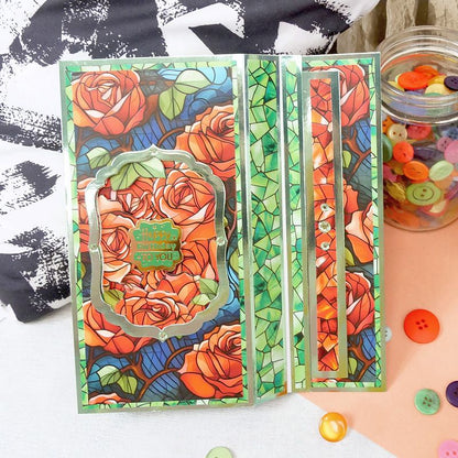 Blocs de papier Duo Design – Vitrail et Verre craquelé