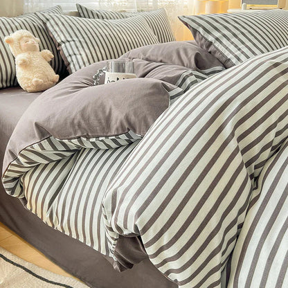Pure Cotton Class A Four-piece Quilt Cover Household Pure Cotton Bed Sheet Duvet Cover