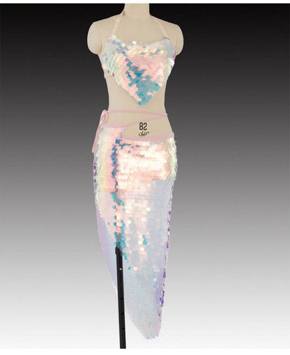 Indian Dance Suit Ethnic Latin Dance Sequins
