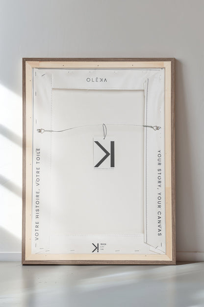 À TRAVERS LES CHAMPS, Œuvre sur toile tendue