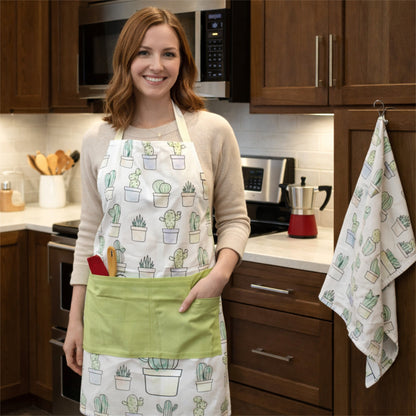 Desert Haze: Cactus Collection Cotton Apron