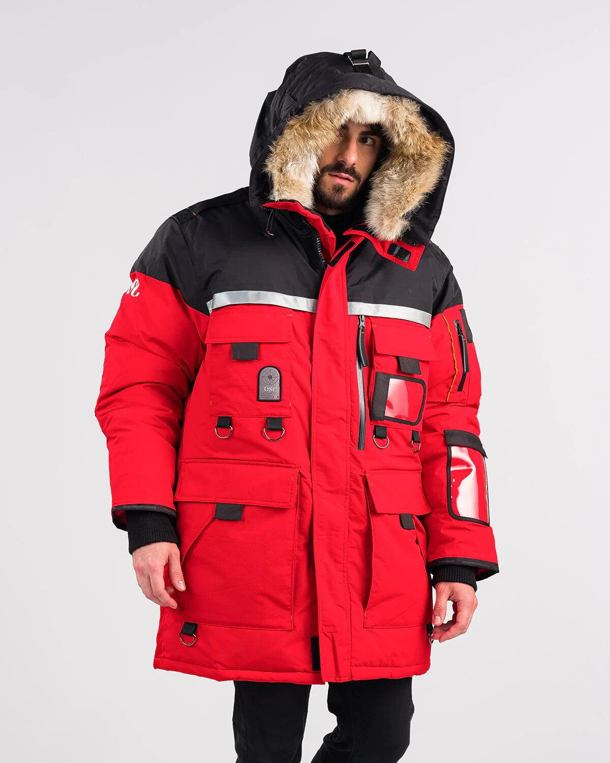 Outdoor Survival Canada OSC Mission Parka Unisex -60°C Down Parka RED Medium - ON DISPLAY