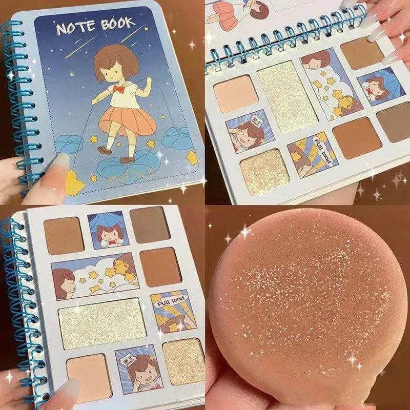 Diary Notebook Best Six color Eyeshadow Palette