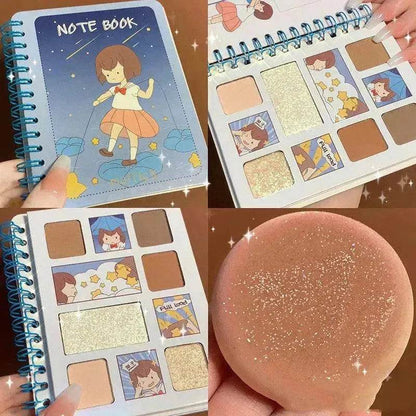 Diary Notebook Best Six color Eyeshadow Palette