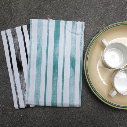 Distressed Stripes Tea Towels - Set/2