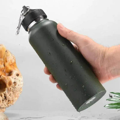 Double vacuum stainless steel vacuum flask