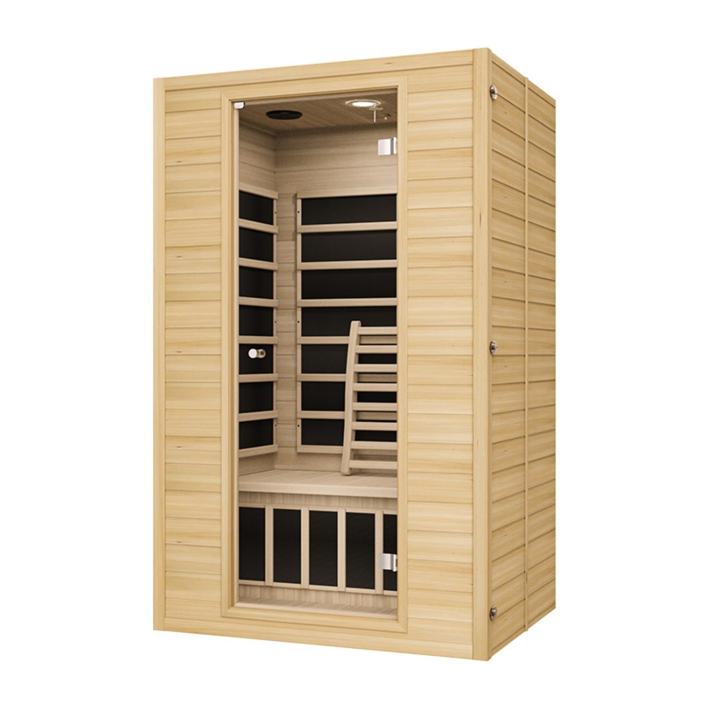 Blisspod | Vienne | Sauna infrarouge lointain en bois de pruche du Canada, très faible champ électromagnétique, 4 chauffages – 2 personnes