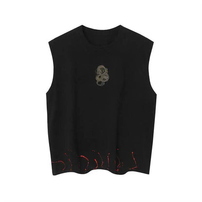 Dragon Totem Printed Waistcoat