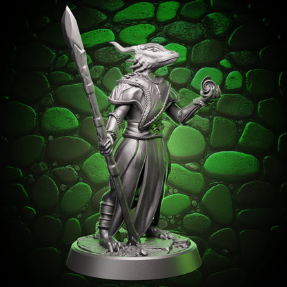Dragonborn Sorceress | Staff & Cantrip | 5e