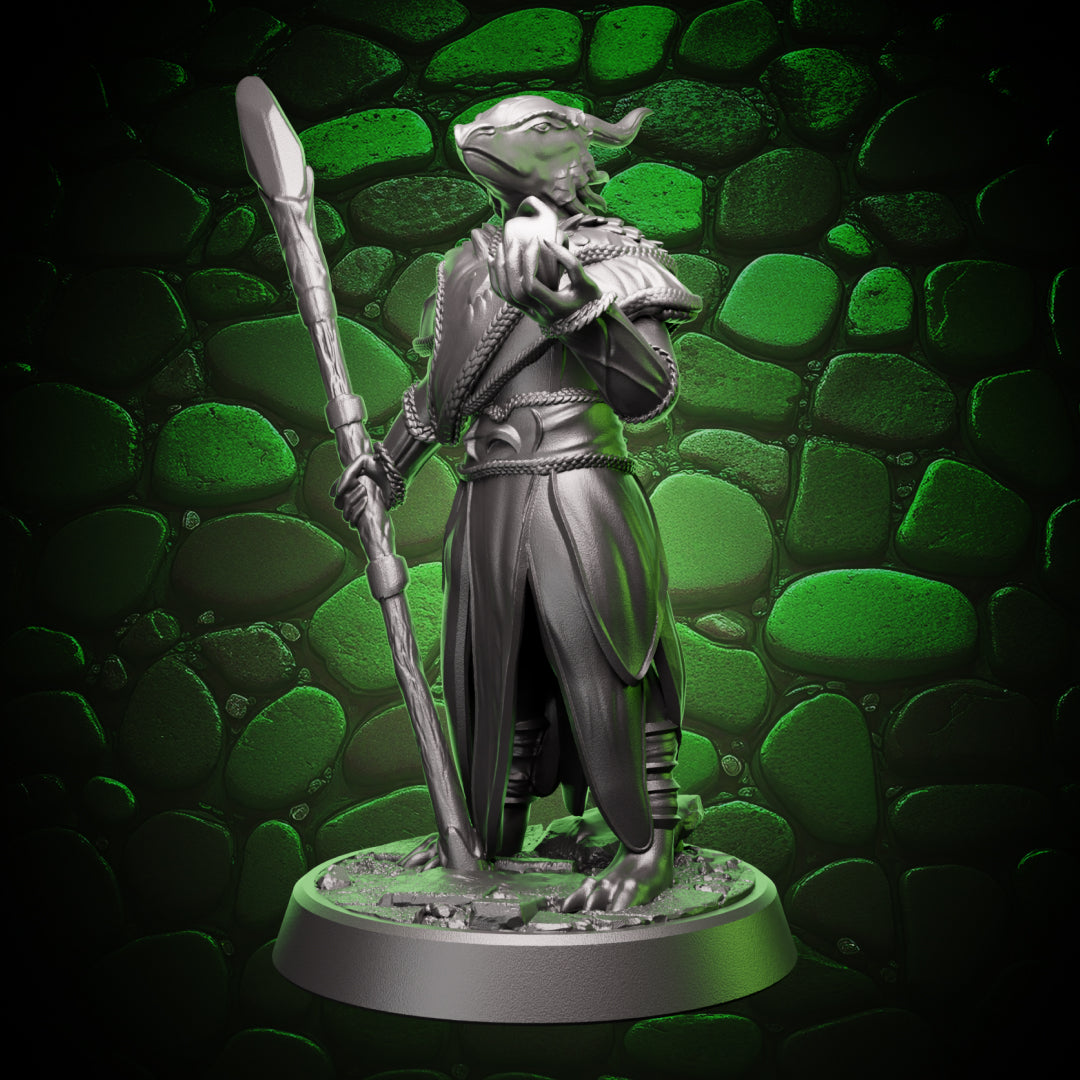 Dragonborn Sorceress | Staff & Cantrip | 5e