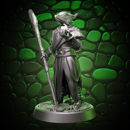 Dragonborn Sorceress | Staff & Cantrip | 5e