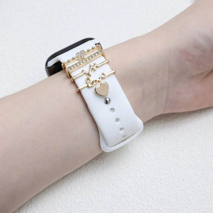 DIY Decorative Buckle Silicone Watch Strap Accessories
