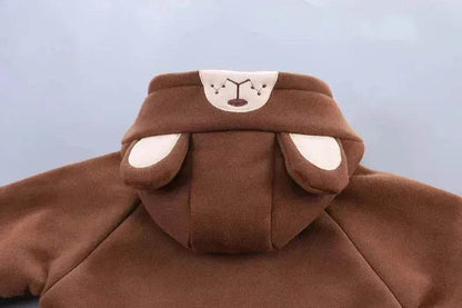 Boys' Suit Autumn Fashionable Fleece-lined Three-piece Set Baby Winter Fashionable Clothing