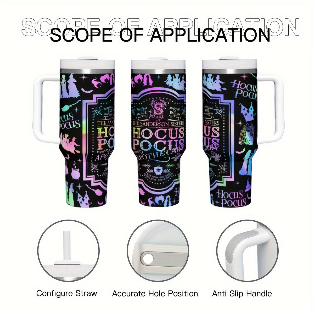 Disney Villains 40Oz Stainless Steel Tumbler With Lid & Straw - Insulated, Leakproof, Reusable Drinkware For Hot And Cold Beverages - Perfect Holiday Gift