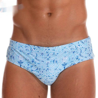 Solid Color Plus Size Swimming Trunks Briefs Shorts underwear