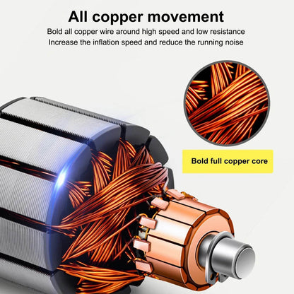 Portable High Power Metal Double Cylinder Car Tire Air compressor