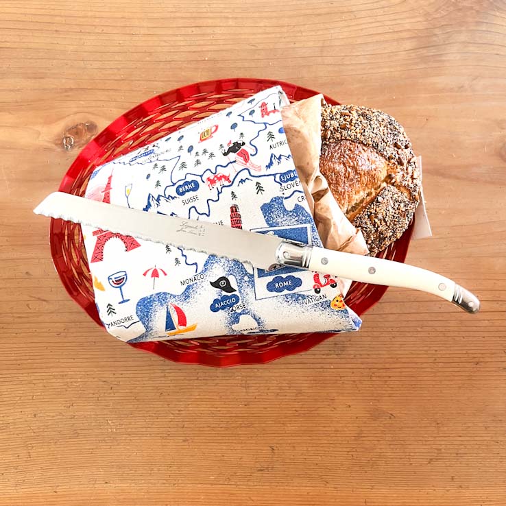 Laguiole ® Bread Knife, Cream Handle