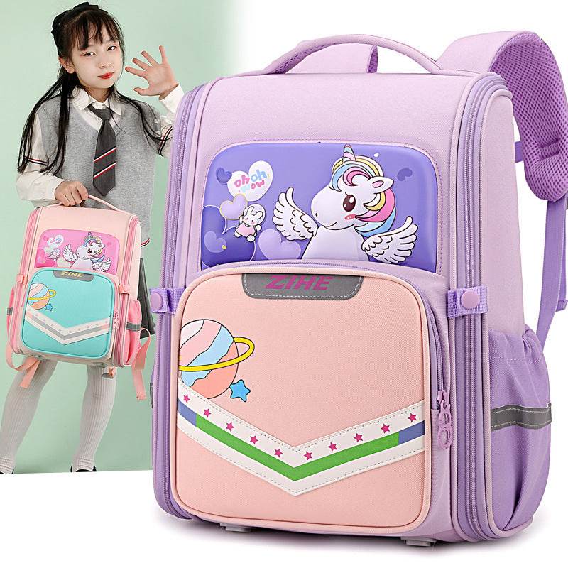 Sac à dos cartable grande capacité avec soutien dorsal