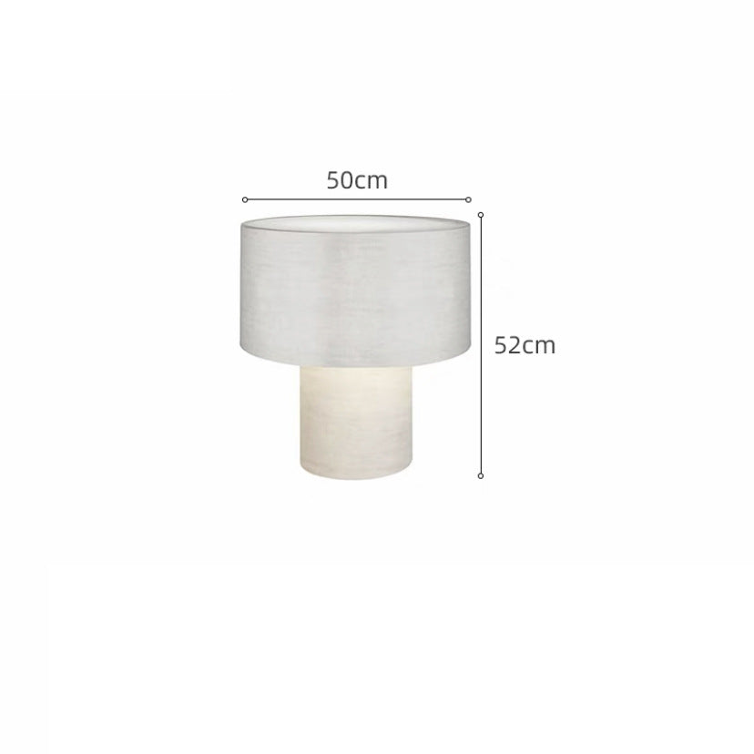 Modern Nordic Fabric Table Lamp – Iron Frame Bedside & Living Room Accent Light