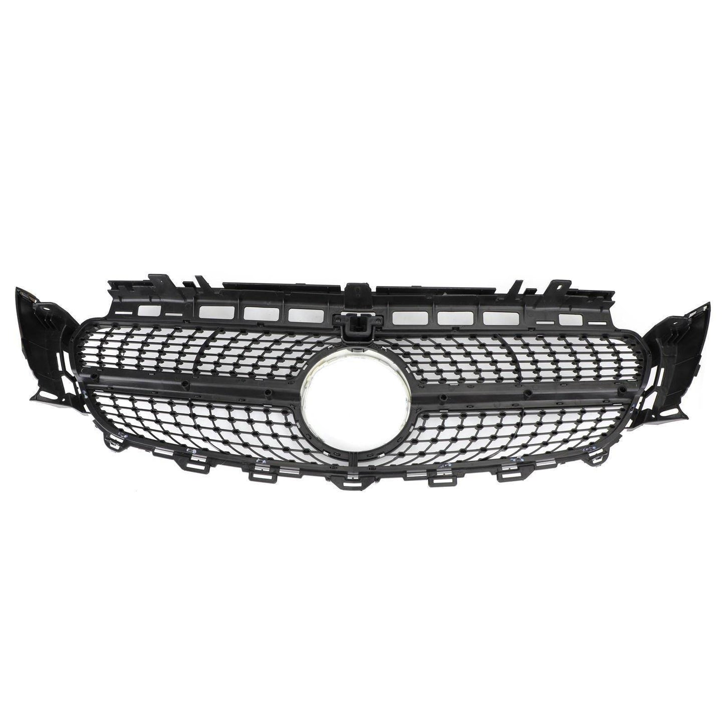 Diamond Silver Edge Front Grille For 2016 To 2019 Mercedes-Benz W213 E300 E400