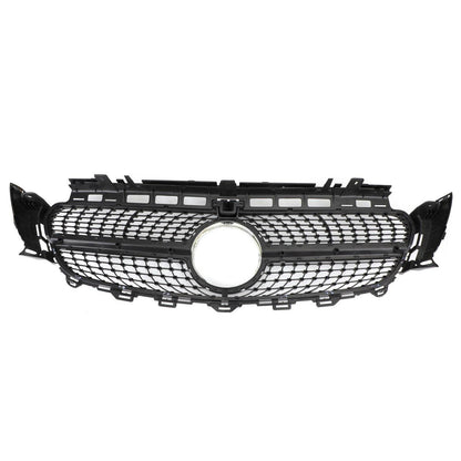 Diamond Silver Edge Front Grille For 2016 To 2019 Mercedes-Benz W213 E300 E400