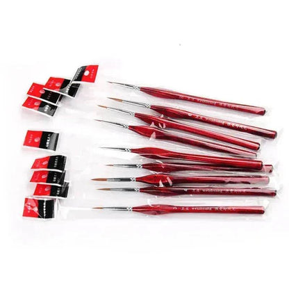 Gouache Oil Painting Watercolor Hand-painted Crochet Pen Paint Brush Miniature and Micro Detail Paint Brush, Triangular Grip Handles Art Brushes For  Acrylic Painting