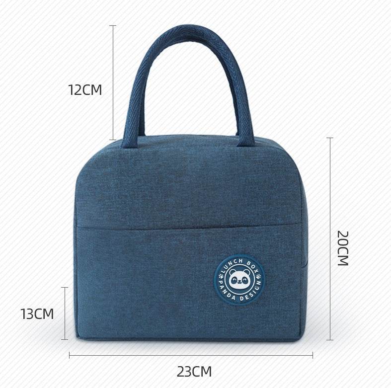 Portable Hand Carry Minimalist Fashion Insulated Work Lunch Bag for Women